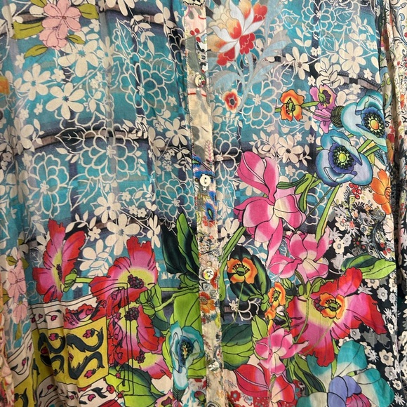 Johnny Was | The Milla Blouse | Floral Boho Print | size 1X - Picture 6 of 8